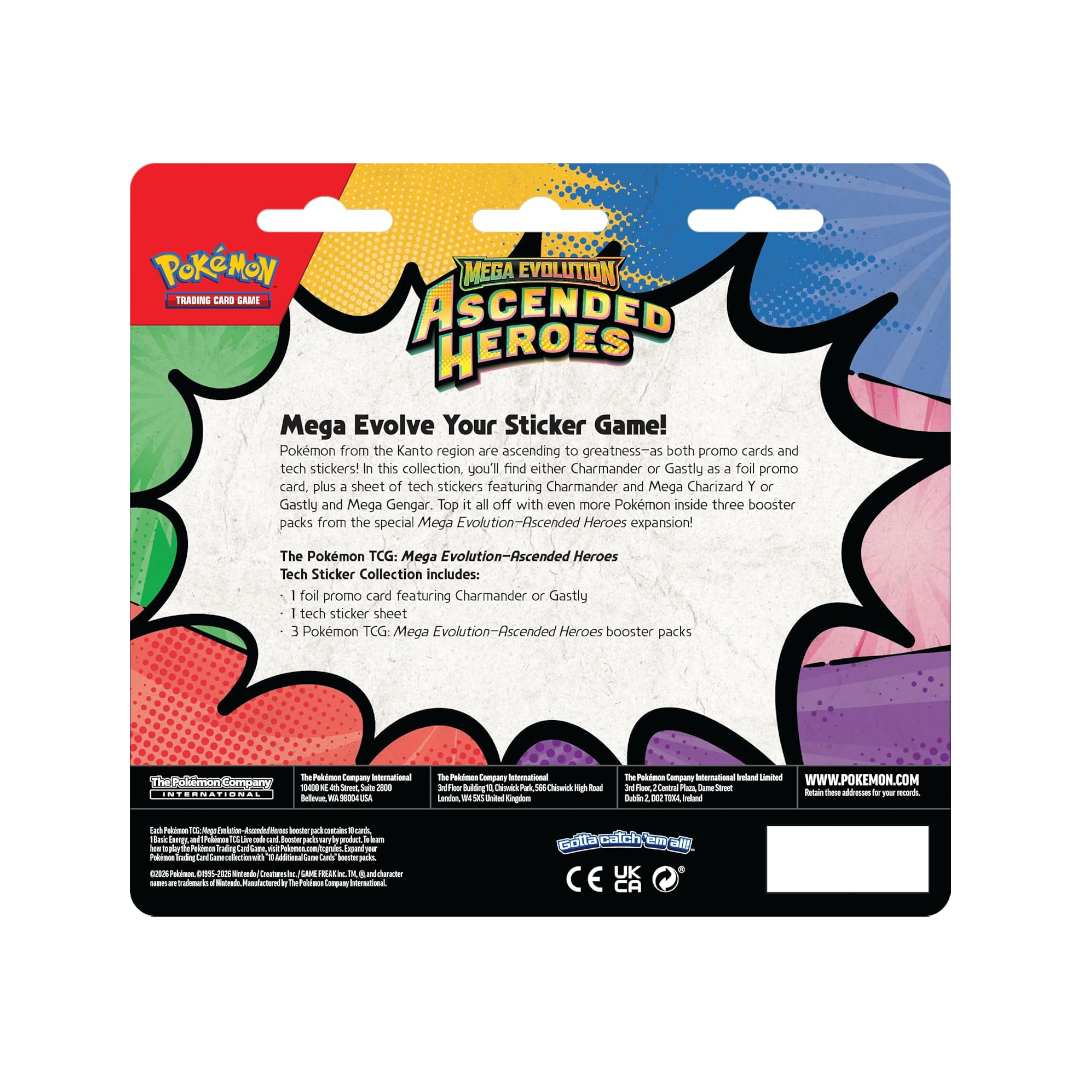Pokémon TCG: Mega Evolution—Ascended Heroes Tech Sticker Collection—Charmander