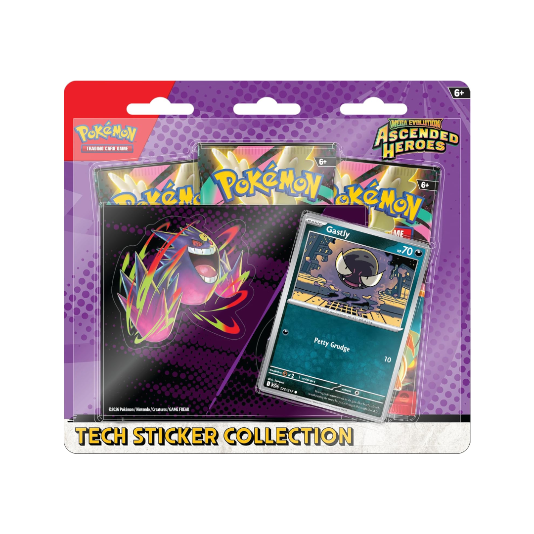 Pokémon TCG: Mega Evolution—Ascended Heroes Tech Sticker Collection—Gastly