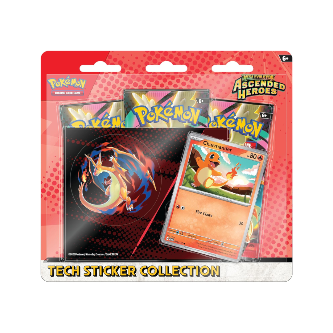 Pokémon TCG: Mega Evolution—Ascended Heroes Tech Sticker Collection—Charmander